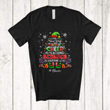MacnyStore - Personalized Custom Name Spread Christmas Cheer Is Teaching Science; Lovely Elf X-mas Teacher T-Shirt