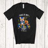 MacnyStore - Personalized Custom Name This Is My Pajamakah Shirt; Lovely Hanukkah Pajama Corgi Owner T-Shirt