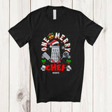 MacnyStore - Personalized Custom Name One Merry Chef; Fantastic Christmas Santa Jobs Careers T-Shirt