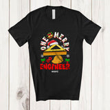 MacnyStore - Personalized Custom Name One Merry Engineer; Fantastic Christmas Santa Jobs Careers T-Shirt