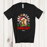 MacnyStore - Personalized Custom Name One Merry Lunch Lady; Fantastic Christmas Santa Jobs Careers T-Shirt