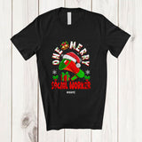 MacnyStore - Personalized Custom Name One Merry Social Worker; Fantastic Christmas Santa Jobs Careers T-Shirt