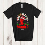MacnyStore - Personalized Custom Name One Merry Trainer; Fantastic Christmas Santa Jobs Careers T-Shirt
