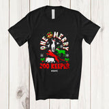 MacnyStore - Personalized Custom Name One Merry Zoo Keeper; Fantastic Christmas Santa Jobs Careers T-Shirt