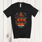 MacnyStore - Personalized Custom Name Basketball Christmas Tree Lights; Joyful Sport Playing Player Team T-Shirt