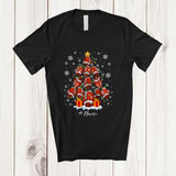 MacnyStore - Personalized Custom Name Football Christmas Tree Lights; Joyful Sport Playing Player Team T-Shirt