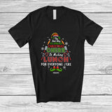 MacnyStore - Personalized Best Way Spread Christmas Cheer Is Making Lunch; Joyful Custom Name Lunch Lady Elf T-Shirt