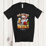 MacnyStore - Personalized Custom Name 3HO I Need 6 7 Beer; Amusing Christmas Santa Drinking Drunker T-Shirt