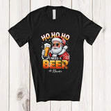 MacnyStore - Personalized Custom Name 3HO I Need A Beer; Amusing Christmas Santa Drinking Drunker T-Shirt
