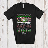 MacnyStore - Personalized Custom Name Merry Christmas; Lovely Sweater Pink Tooth; Dental Dentist T-Shirt