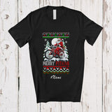 MacnyStore - Personalized Custom Name Fitmas; Merry Christmas Tree Sweater Santa Cycling T-Shirt