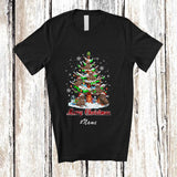 MacnyStore - Personalized Custom Name Merry Christmas; Lovely Santa Walruses On X-mas Tree; Sea Animal T-Shirt