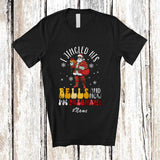 MacnyStore - Personalized Custom Name I Jingled His Bells Pregnant; Humorous Christmas Santa Pregnancy T-Shirt