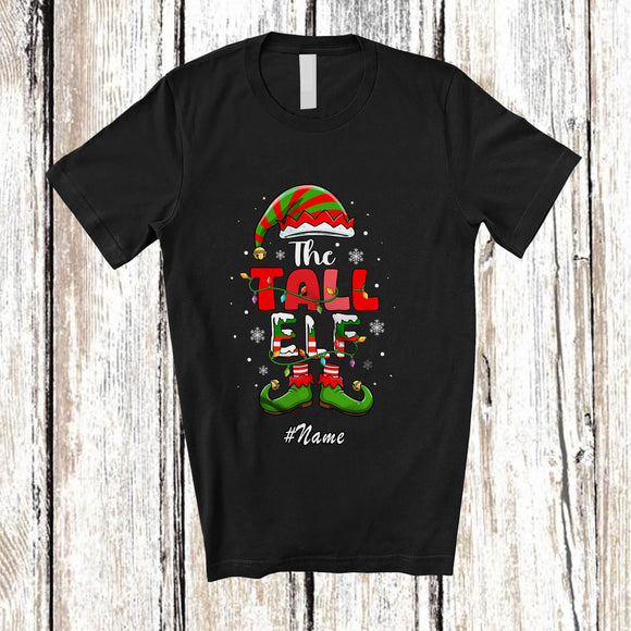 MacnyStore - Personalized Custom Name The Tall Elf; Fantastic Christmas Elf Lover X-mas Family Group T-Shirt