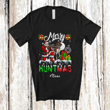 MacnyStore - Personalized Custom Name Merry Huntmas; Amazing Christmas Hunter Hunting Santa Group T-Shirt