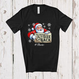 MacnyStore - Personalized Custom Name You Should See The Size Of My Sack; Sarcastic Christmas Adult Santa T-Shirt