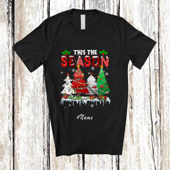 MacnyStore - Personalized Custom Name This The Season; Joyful Christmas Tree Golf Player Team T-Shirt
