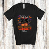 MacnyStore - Personalized Never Too Early For Halloween; Lovely Custom Name Couple Owl Pumpkin T-Shirt