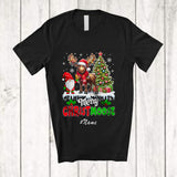 MacnyStore - Personalized Custom Name Christmoose; Lovely Christmas Tree Reindeer Moose Gnome Lover T-Shirt