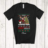 MacnyStore - Personalized Custom Name Christmoose; Lovely Christmas Sweater Plaid Reindeer Moose Gnome T-Shirt