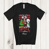 MacnyStore - Personalized Custom Name Nice To The Canadian; Amazing Christmas Tree Santa Snowman T-Shirt