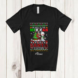 MacnyStore - Personalized Custom Name Nice To The Mexican; Amazing Christmas Sweater Santa Snowman T-Shirt