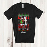 MacnyStore - Personalized Custom Name Nice To The Canadian; Amazing Christmas Sweater Santa Snowman T-Shirt