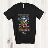 MacnyStore - Personalized Custom Name Nice To The Scottish; Amazing Christmas Sweater Santa Snowman T-Shirt