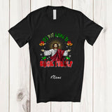MacnyStore - Personalized Custom Name Not Going To Suck Itself; Humorous Christmas Groovy Jesus Family T-Shirt
