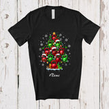 MacnyStore - Personalized Custom Name Kettlebell Christmas Tree; Amazing Workout Gym Fitness Lover T-Shirt