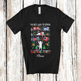 MacnyStore - Personalized Custom Name Best Way To Spread Christmas Cheer; Lovely Cat Music Teacher T-Shirt