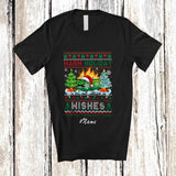 MacnyStore - Personalized Custom Name Warm Holiday Wishes; Merry Christmas Dumpster Hot Warm Sweater T-Shirt
