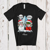 MacnyStore - Personalized Custom Name I'm Real Snowman; Humorous Christmas Disc Golf Player Sport T-Shirt