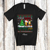 MacnyStore - Personalized Custom Name Santa Just Bring Beer; Cheerful Christmas Sweater Drunker Drinking T-Shirt