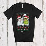 MacnyStore - Personalized Custom Name I'm Real Snowman; Humorous Christmas Sweater Tennis Player T-Shirt