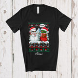 MacnyStore - Personalized Custom Name I'm Real Snowman; Humorous Christmas Sweater Bowling Player T-Shirt