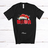 MacnyStore - Personalized Custom Name Nana; Wonderful Christmas Lights Santa; X-mas Pajama Family T-Shirt