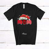 MacnyStore - Personalized Custom Name Mom; Wonderful Christmas Lights Santa; X-mas Pajama Family T-Shirt