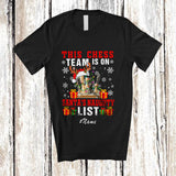 MacnyStore - Personalized Custom Name Chess Team On Santa's Naughty List; Fantastic Christmas Player T-Shirt