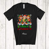 MacnyStore - Personalized Custom Name ASL Sign Language Merry Christmas; Lovely X-mas Snow Elf T-Shirt