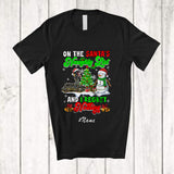 MacnyStore - Personalized Custom Name On The Santa's Naughty List; Adorable Christmas King Cobra Snowman T-Shirt