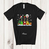 MacnyStore - Personalized Three Bass Guitar; Amazing Christmas Custom Name Musical Instruments Player T-Shirt