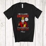 MacnyStore - Personalized Custom Name I'm An Engineer I'm On Nice List; Amazing Christmas Santa Jobs T-Shirt