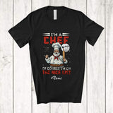 MacnyStore - Personalized Custom Name I'm A Chef I'm On Nice List; Amazing Christmas Santa Jobs T-Shirt