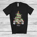 MacnyStore - Personalized Custom Name Birman Christmas Tree Snowman; Lovely X-mas Lights Family T-Shirt