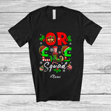 MacnyStore - Personalized Custom Name OR Elf Squad; Wonderful Christmas Elf Costume Nursing Group T-Shirt