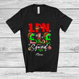 MacnyStore - Personalized Custom Name LPN Elf Squad; Wonderful Christmas Elf Costume Nursing Group T-Shirt