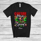 MacnyStore - Personalized Custom Name Guitar Elf Squad; Wonderful Christmas Musical Instruments Players T-Shirt