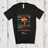 MacnyStore - Personalized Custom Name Cool People Are Born In December; Joyful Christmas Sweater Jesus T-Shirt