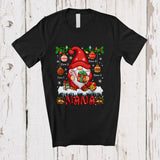 MacnyStore - Personalized Custom Name Nana; Adorable Christmas Gnome Snowing; Pajama Family T-Shirt